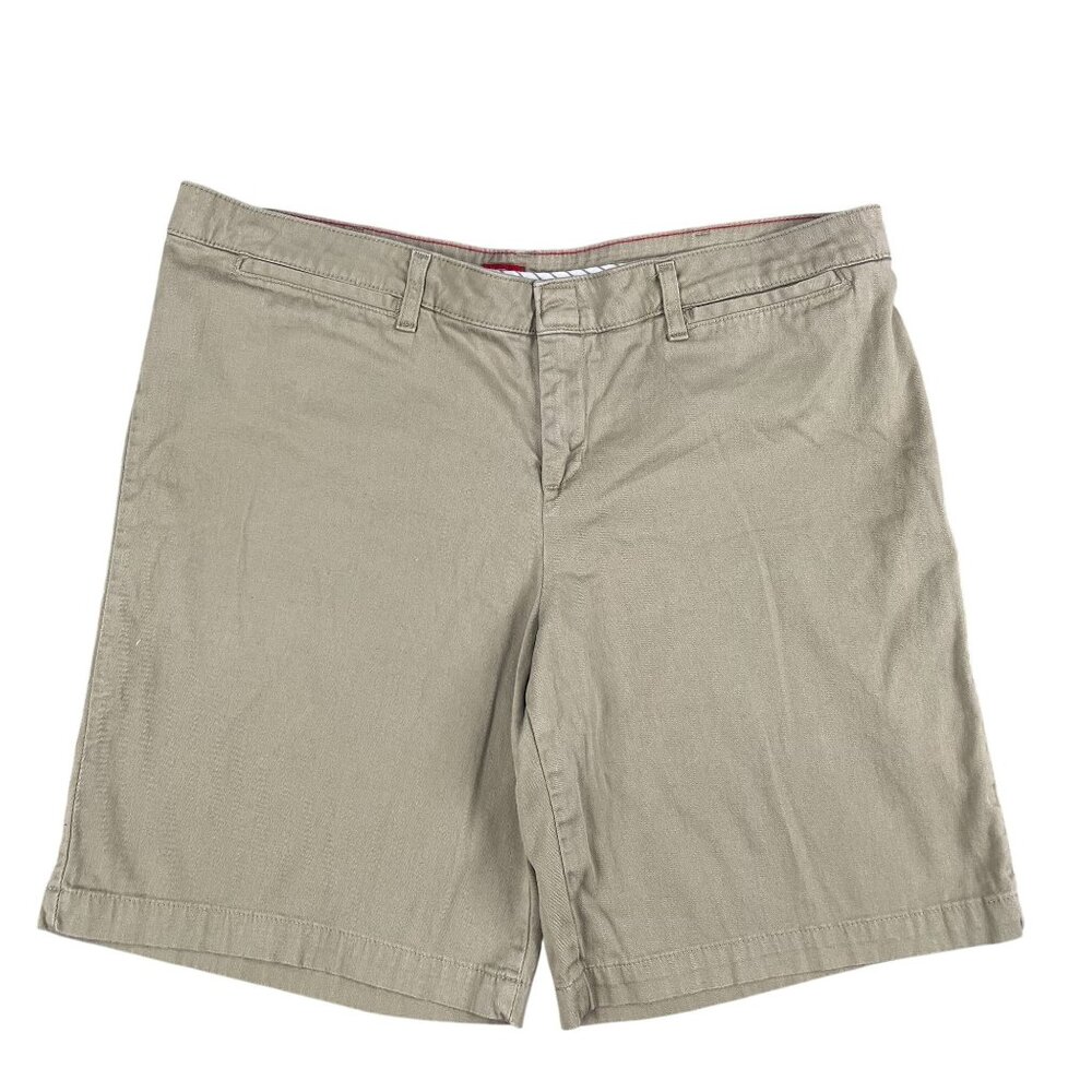 Dickies‎ Relaxed Fit Womens Khaki Chino Shorts Sz 16